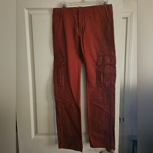 Levi's Red Jeans Straight Leg Cotton Blend